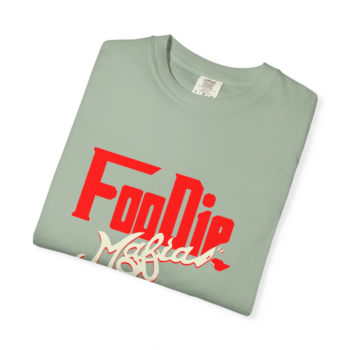 L.O.E.F Red Foodie Mafia Unisex Tee shirt (Beige)