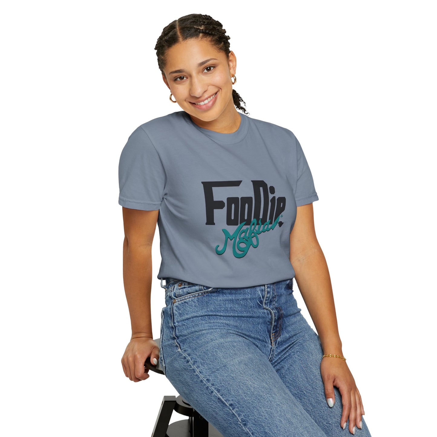 L.O.E.F Foodie Mafia Unisex Tee shirt (Teal)