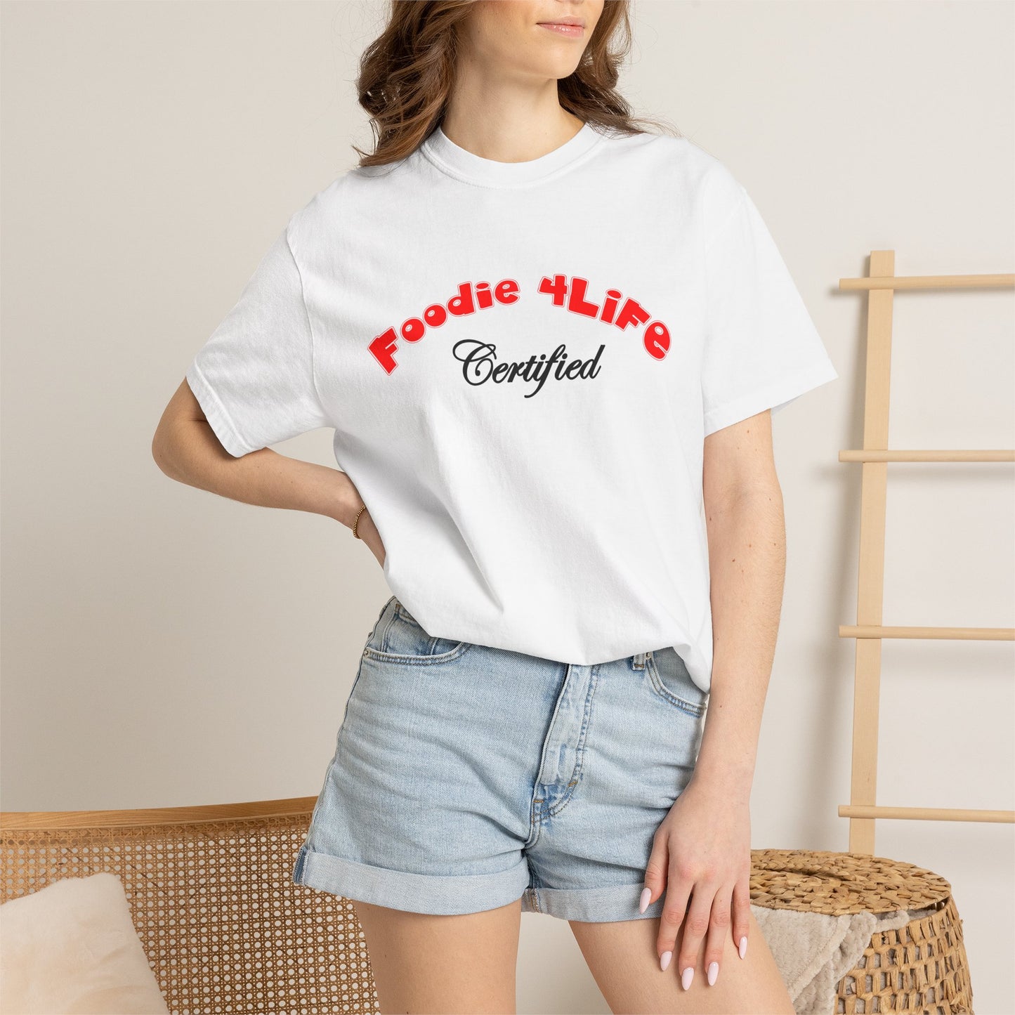 L.O.E.F Foodie 4Life Certified Unisex Tee Shirt (Fiery Red)
