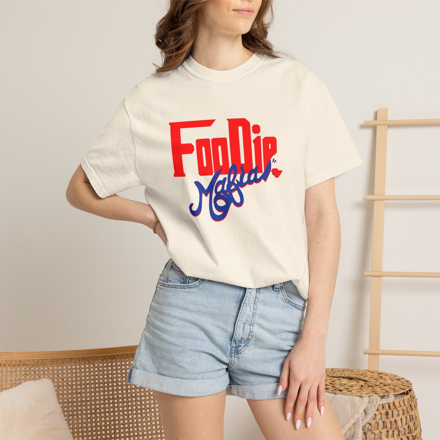 L.O.E.F Red Foodie Mafia Unisex Tee shirt (Cobalt Blue)