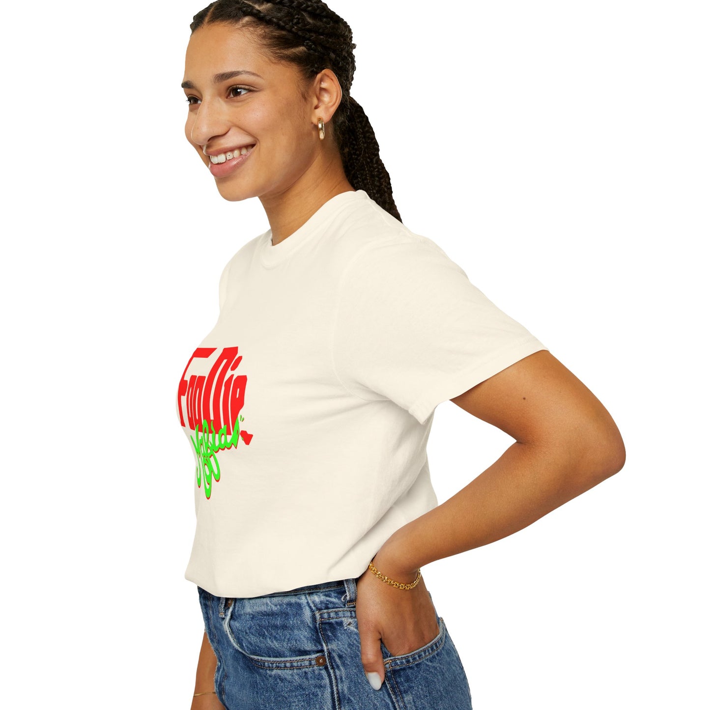 L.O.E.F Red Foodie Mafia Unisex Tee Shirt (Neon Green)