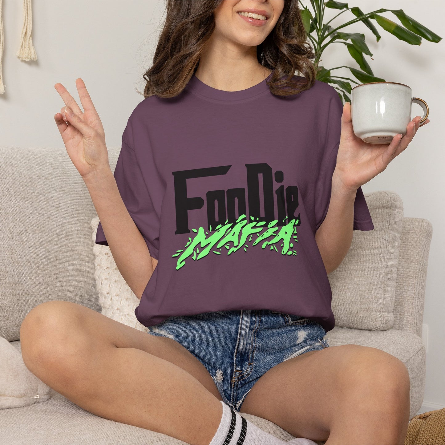 L.O.E.F Foodie Mafia Tee Shirt (Mint Green)