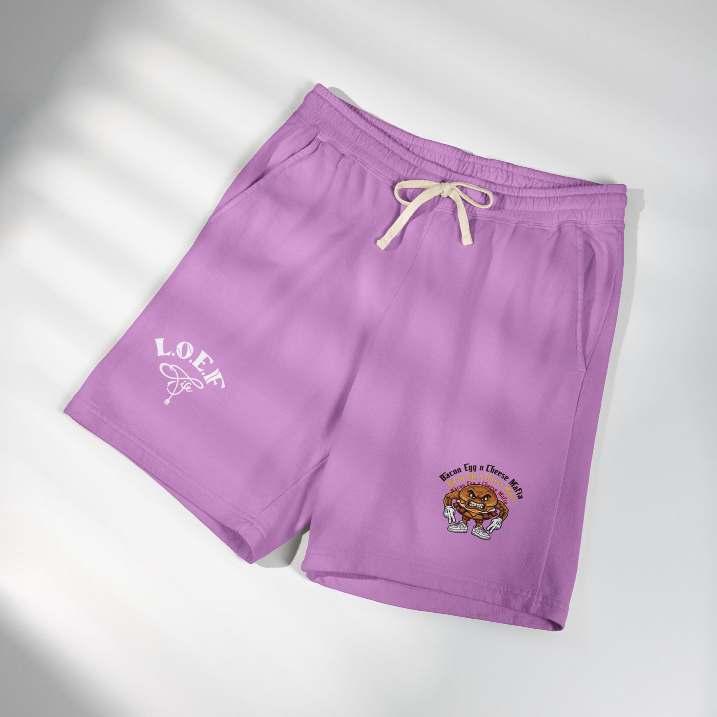 L.O.E.F Bacon Egg N Cheese Mafia Sweat Shorts