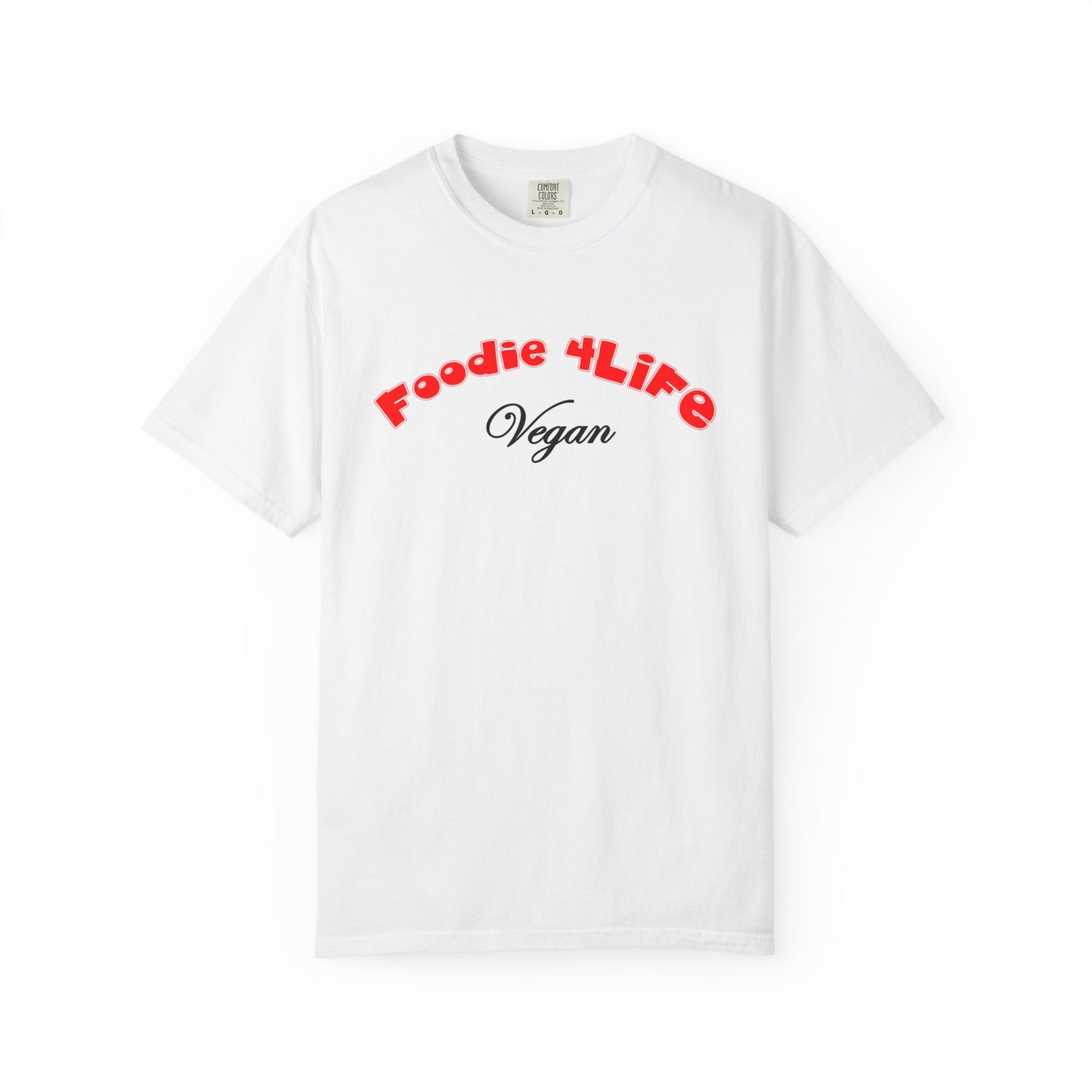 L.O.E.F Foodie 4Life Vegan Unisex Tee Shirt (Fiery Red)