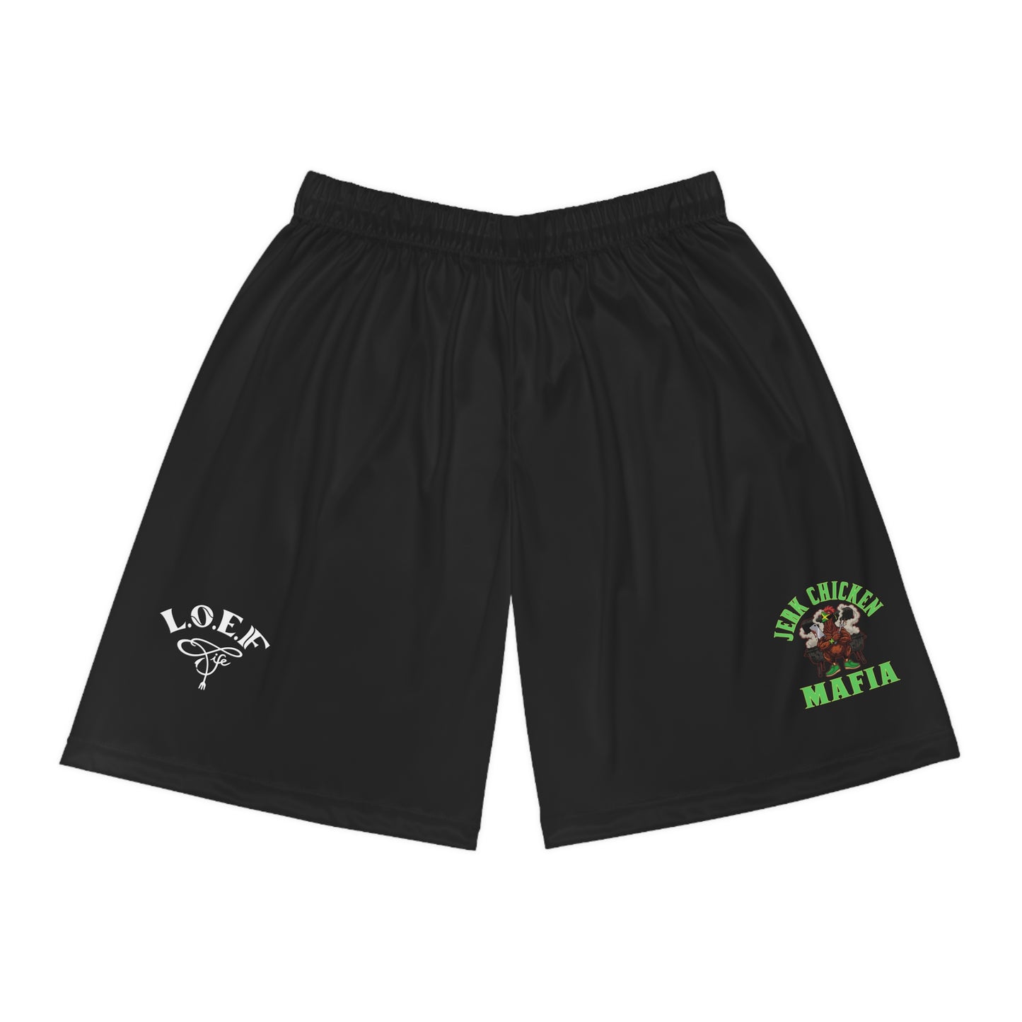 L.O.E.F Jerk Chicken Mafia Basketball Shorts
