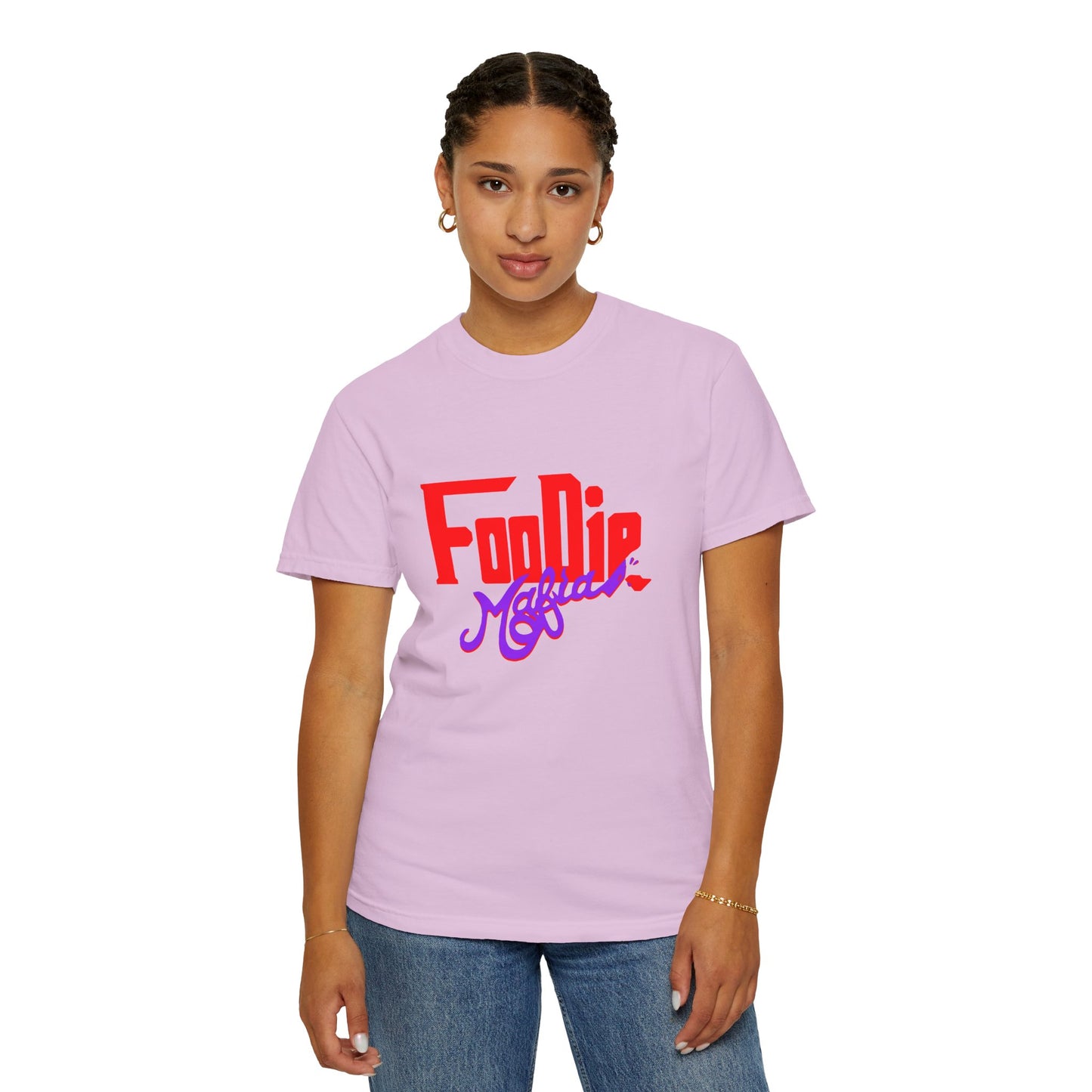 L.O.E.F Red Foodie Mafia Unisex Tee Shirt (Purple)