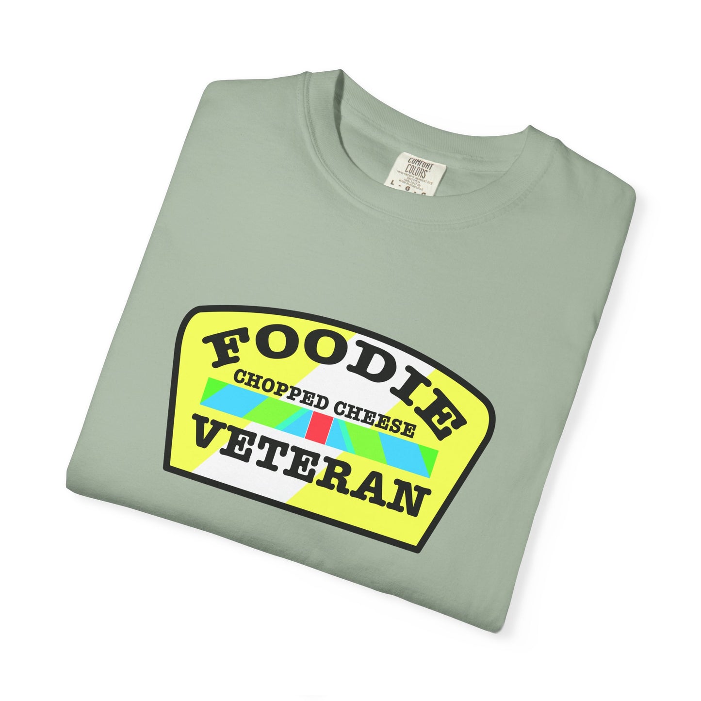 L.O.E.F Foodie Veteran Chopped Cheese Unisex Tee Shirt (Black and Yellow)