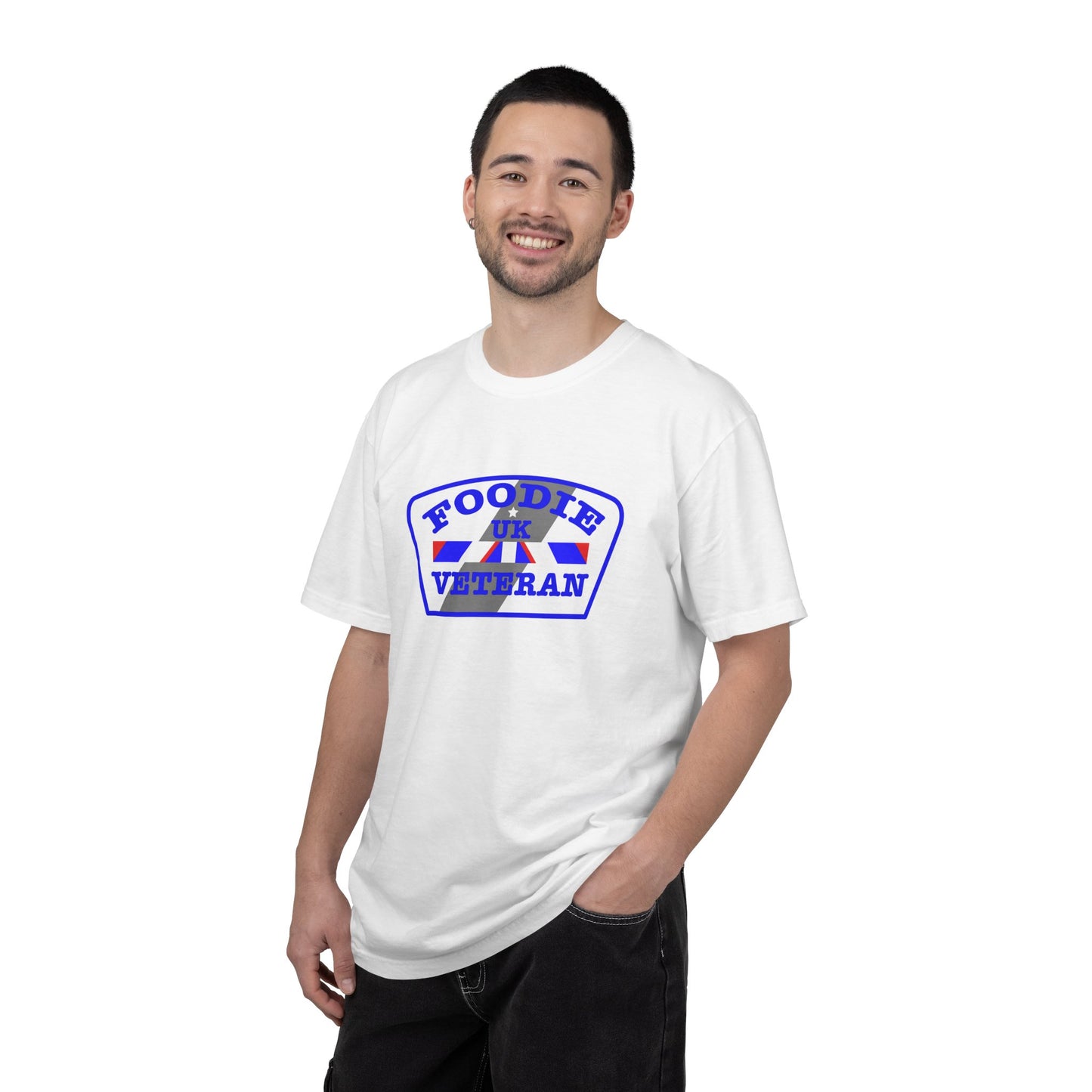 L.O.E.F Foodie Veteran UK Unisex Tee Shirt (Blue)