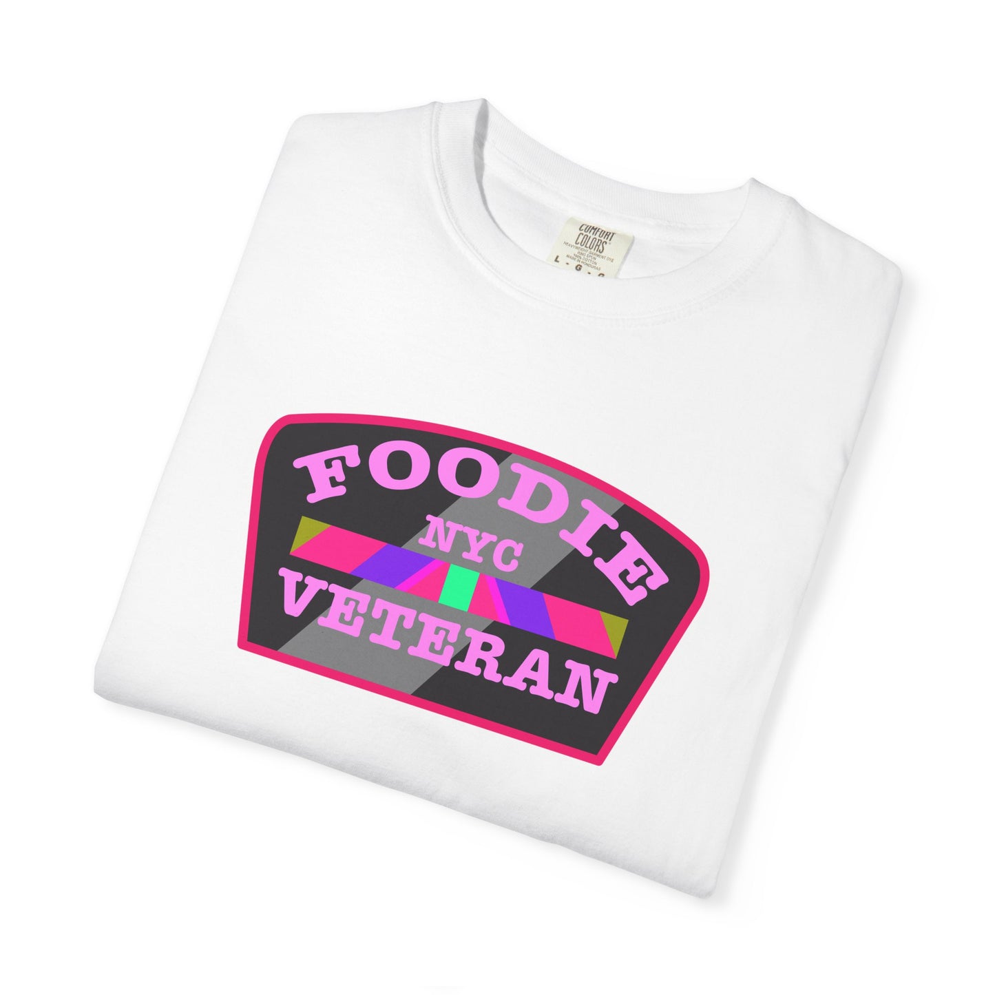 L.O.E.F Foodie Veteran NYC Unisex Tee Shirt (Pink)
