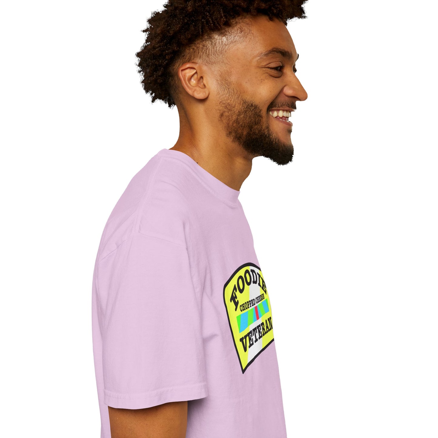 L.O.E.F Foodie Veteran Chopped Cheese Unisex Tee Shirt (Black and Yellow)