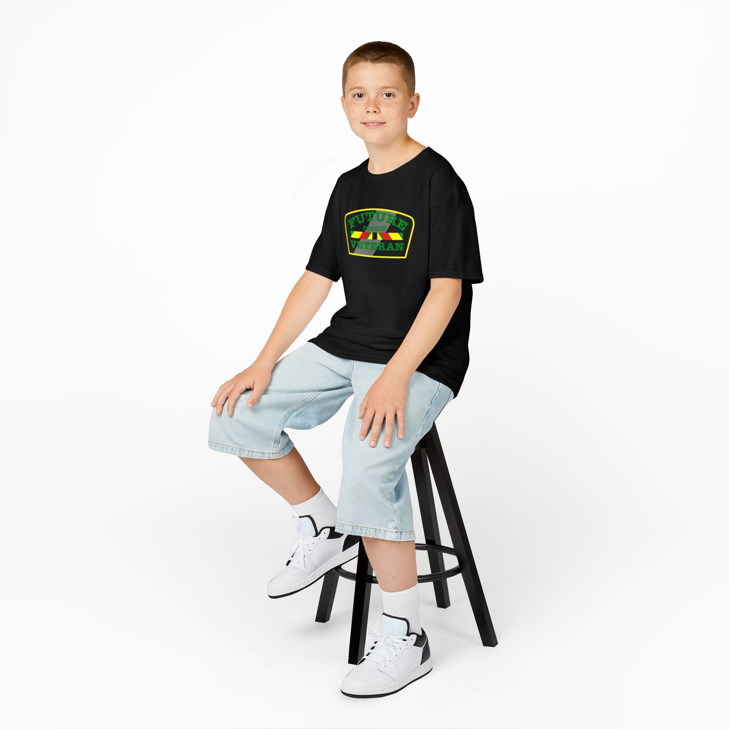 L.O.E.F Future Foodie Veteran Kids Tee Shirt (Green)
