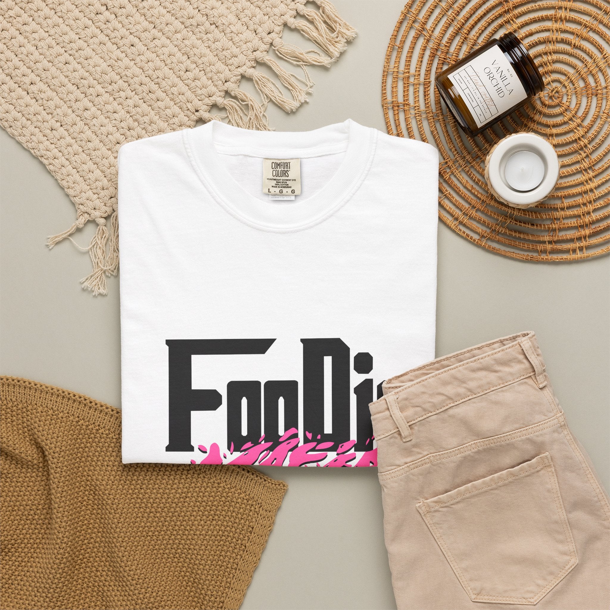 L.O.E.F Foodie Mafia Tee Shirt (Hot Pink)