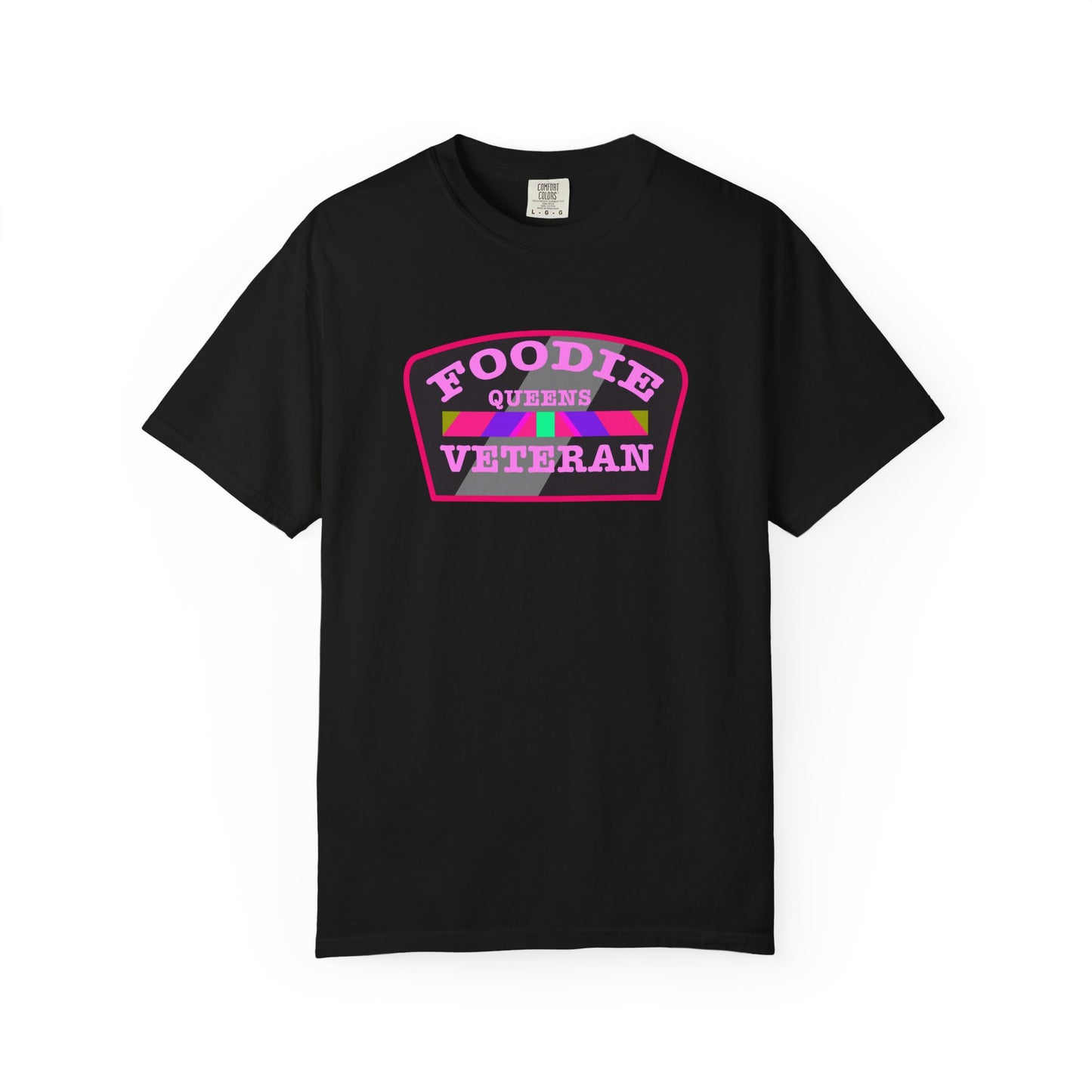L.O.E.F Foodie Veteran QUEENS Unisex Tee Shirt (Pink)