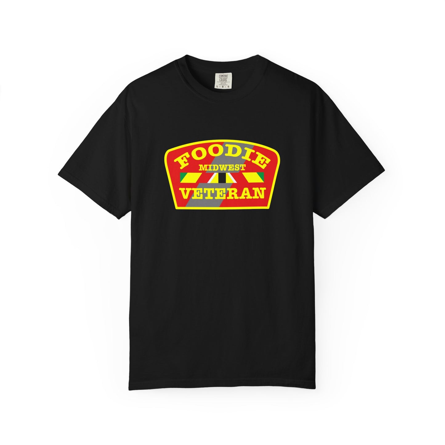L.O.E.F Foodie Veteran MIDWEST Unisex Tee Shirt (Yellow)