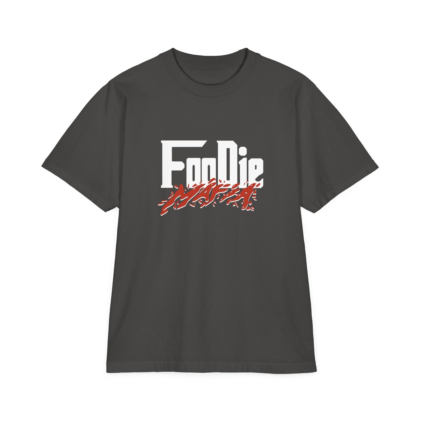 L.O.E.F White Foodie Mafia Unisex Tee shirt (Blood Orange)