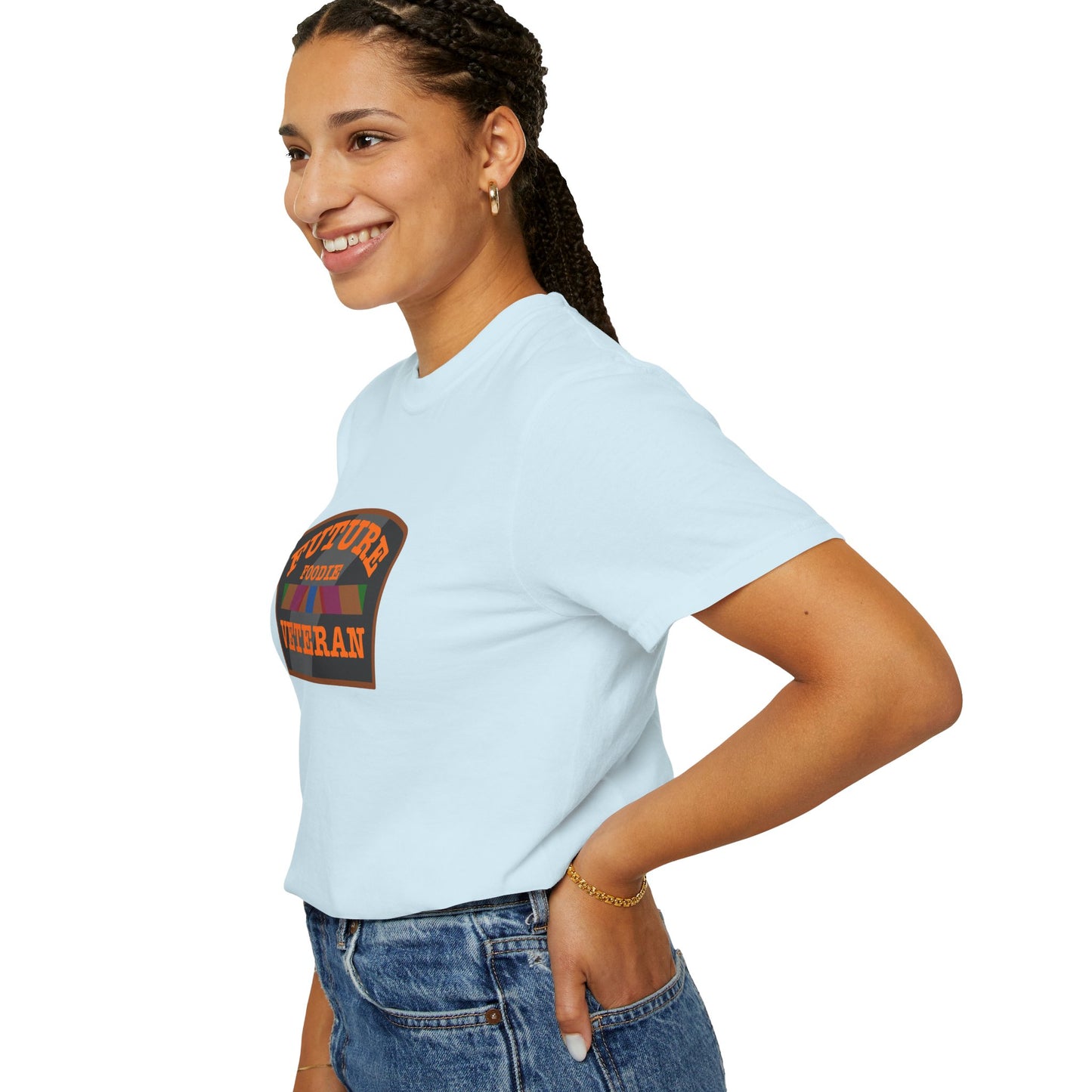 L.O.E.F Future Foodie Veteran Unisex Tee Shirt (Orange)