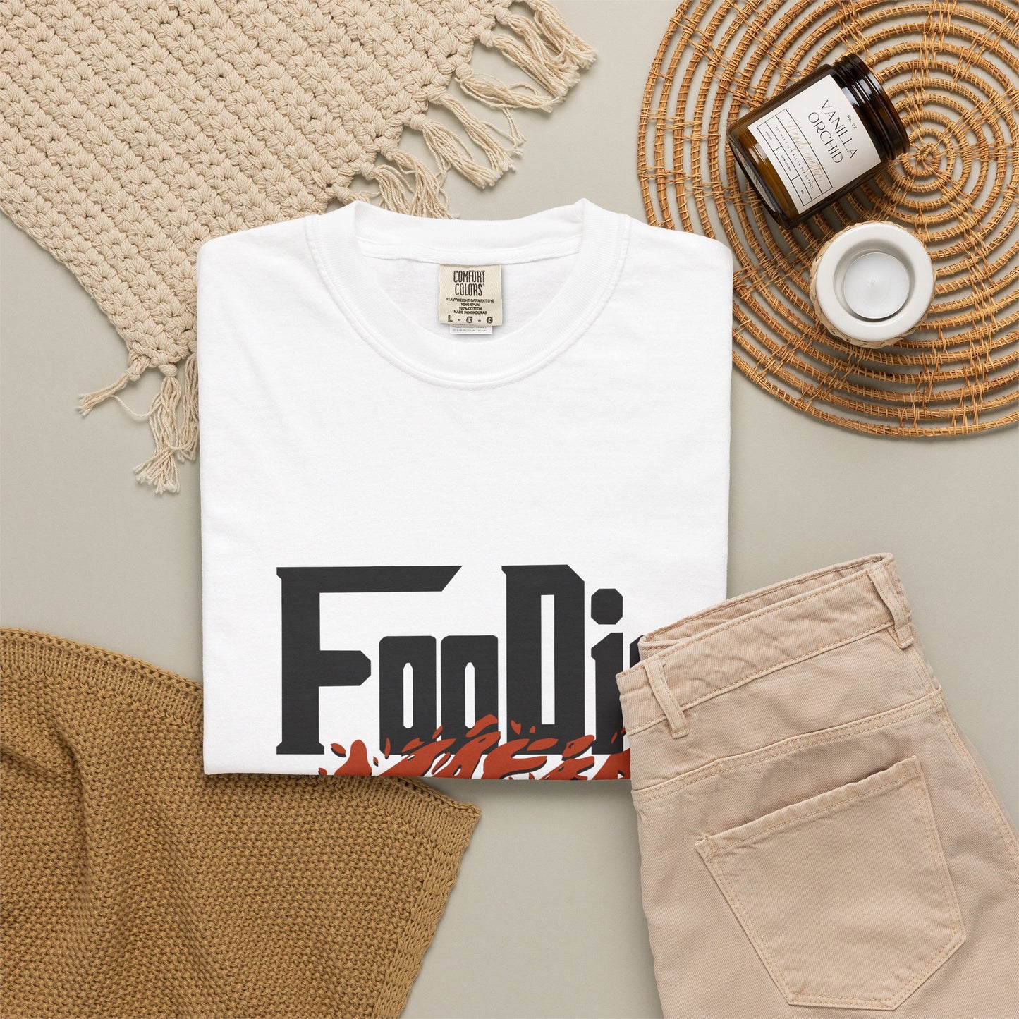 L.O.E.F Foodie Mafia Tee Shirt (Rust)
