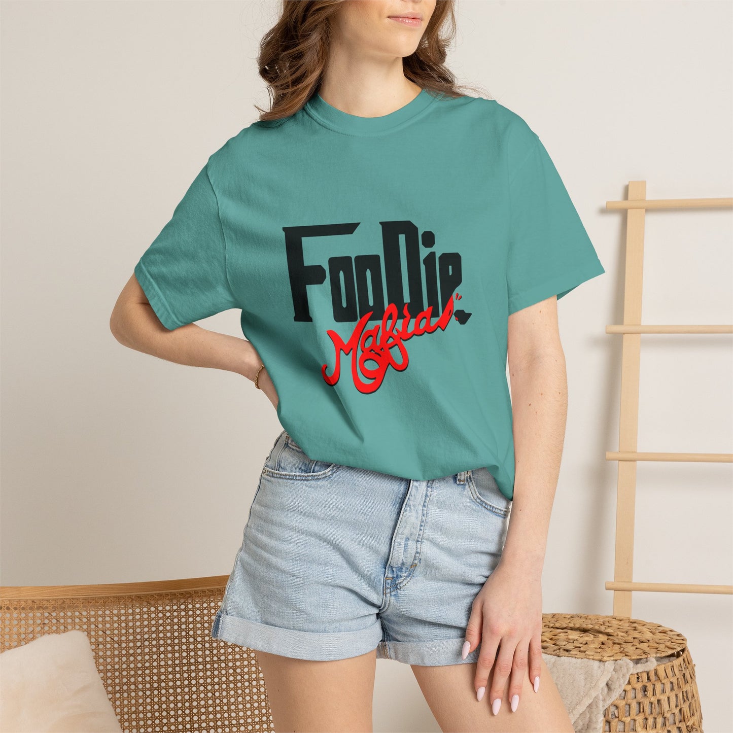 L.O.E.F Foodie Mafia Unisex Tee Shirt (Flat Red)