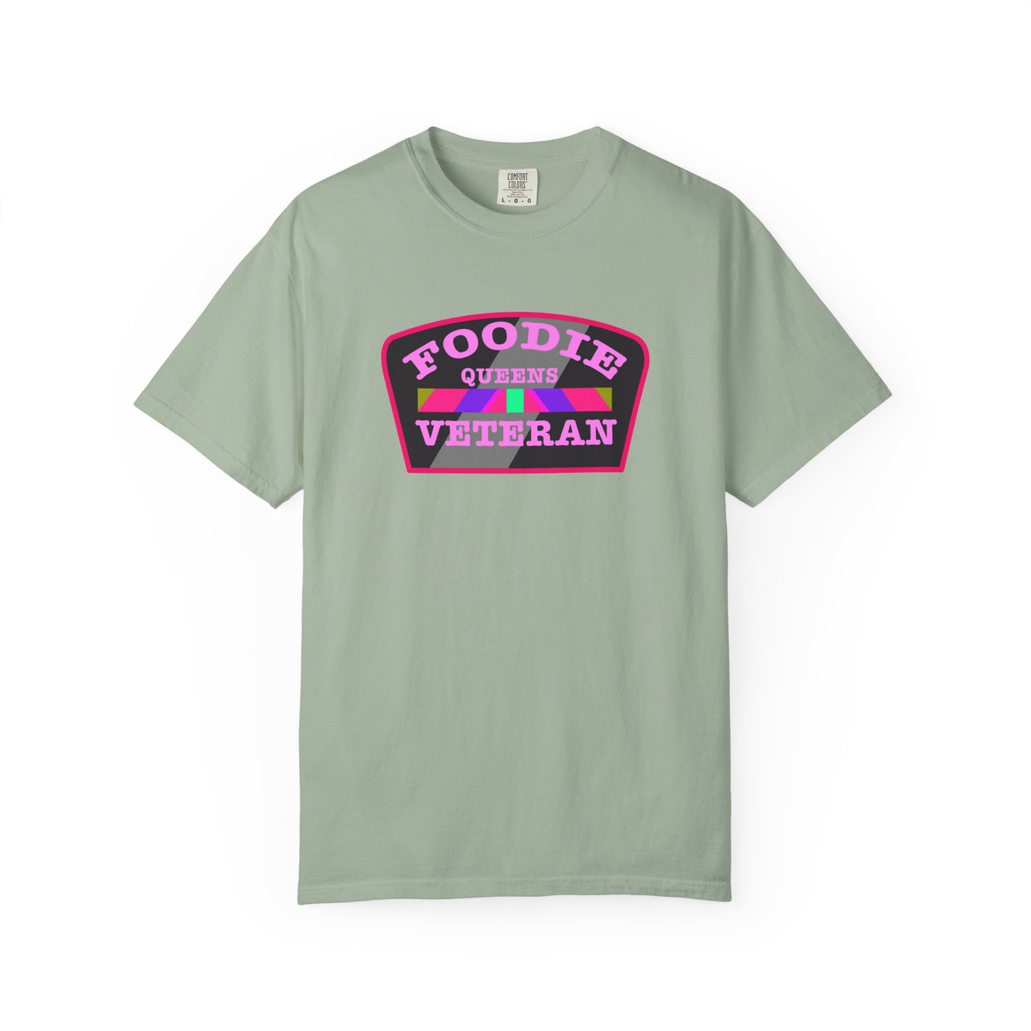 L.O.E.F Foodie Veteran QUEENS Unisex Tee Shirt (Pink)