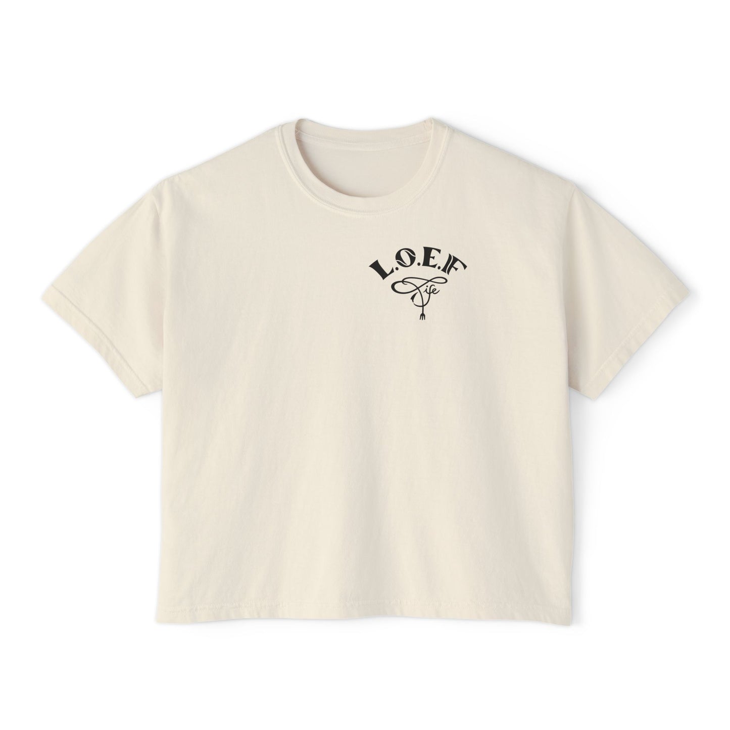 L.O.E.F Foodie 4Life Vegan Boxy Tee (Violet)