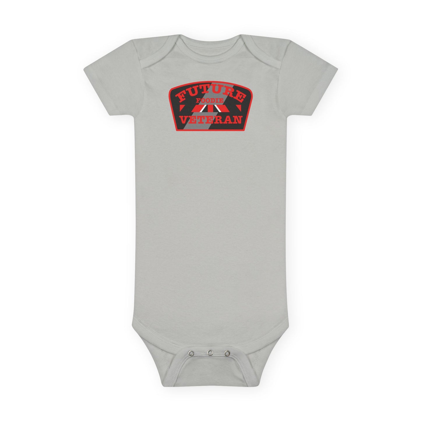 L.O.E.F Future Foodie Veteran Baby Bodysuit (Red)
