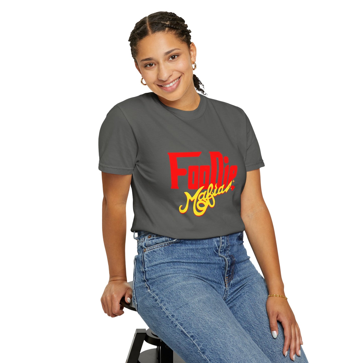 L.O.E.F Red Foodie Mafia Unisex Tee shirt (Bright Yellow)