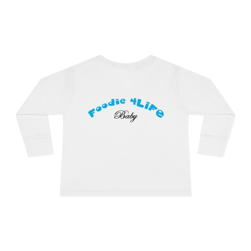 L.O.E.F Foodie 4Life Baby Long Sleeve Tee  (Sky Blue)