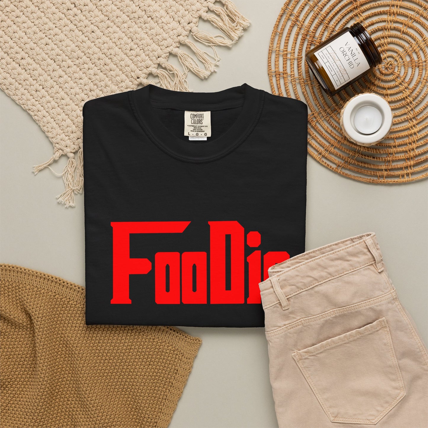 L.O.E.F Foodie Unisex Tee Shirt (Fiery Red)