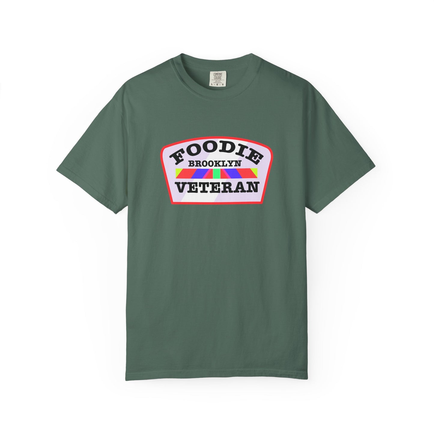 L.O.E.F Foodie Veteran BROOKLYN Unisex Tee Shirt (Soft Pink)