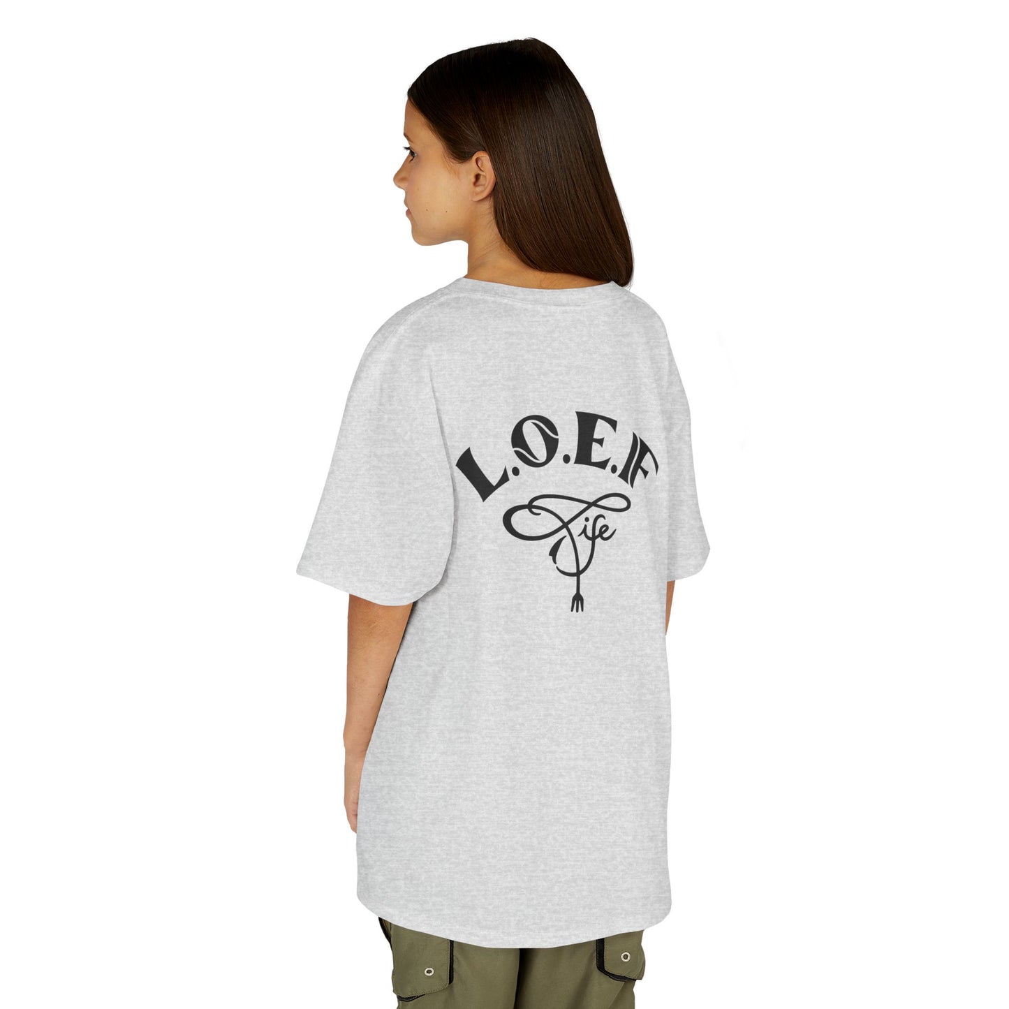 L.O.E.F Foodie 4Life Young Tee Shirt  (Black)