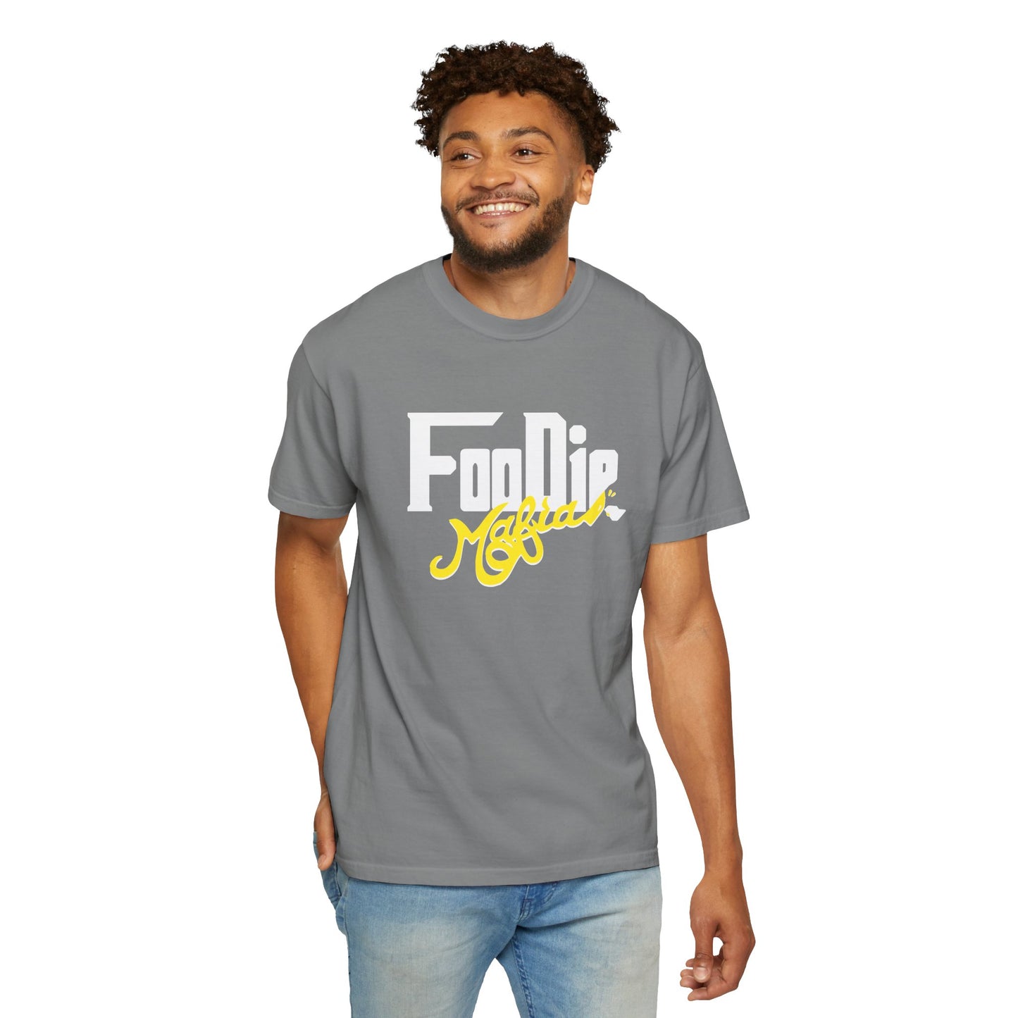 L.O.E.F Foodie Mafia Unisex Tee Shirt  (Yellow)