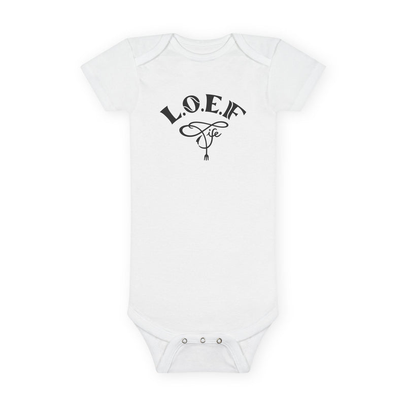 L.O.E.F Foodie 4Life Baby Bodysuit  (Fiery Red)