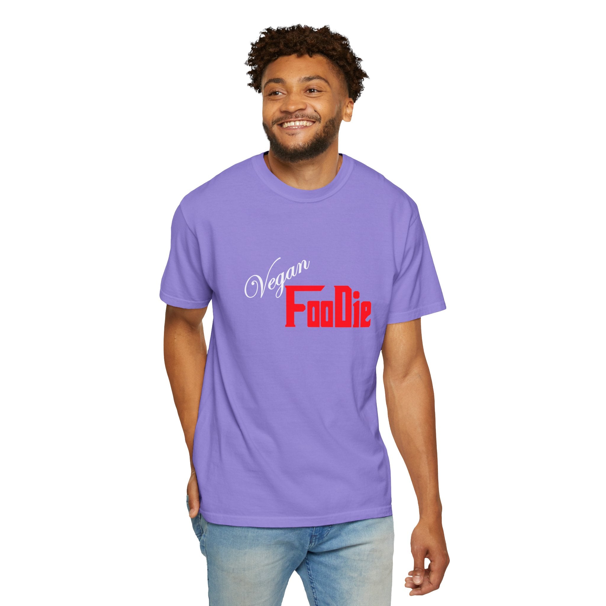 L.O.E.F Unisex Vegan Foodie Tee Shirt (Fiery Red)