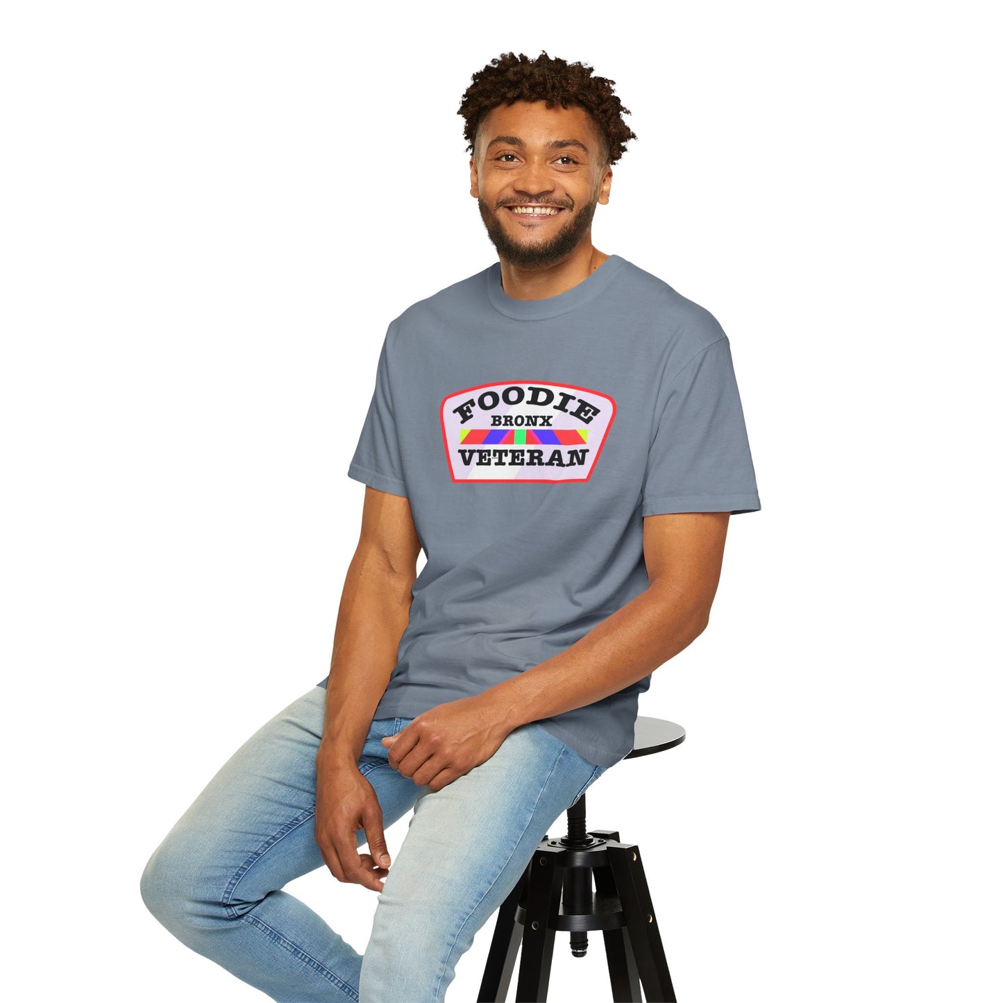 L.O.E.F Foodie Veteran Bronx Unisex Tee Shirt (Soft Pink)