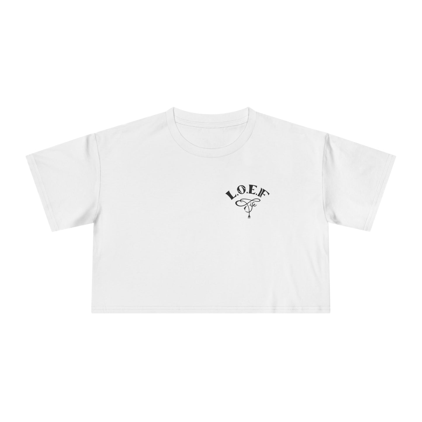 L.O.E.F Foodie 4Life Certified Crop Tee (Soft Pink)