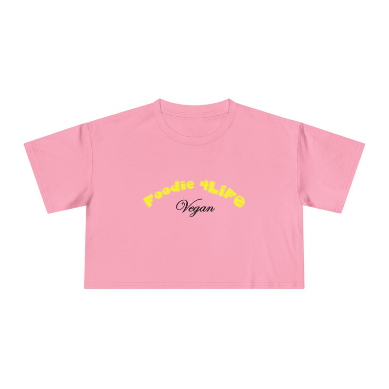 L.O.E.F Foodie 4Life Vegan Crop Top (Yellow)
