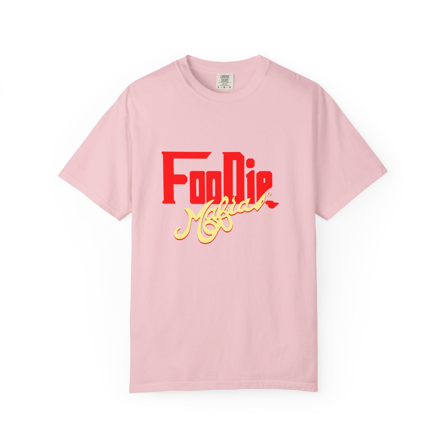 L.O.E.F Red Foodie Mafia Unisex Tee Shirt (Soft Yellow)