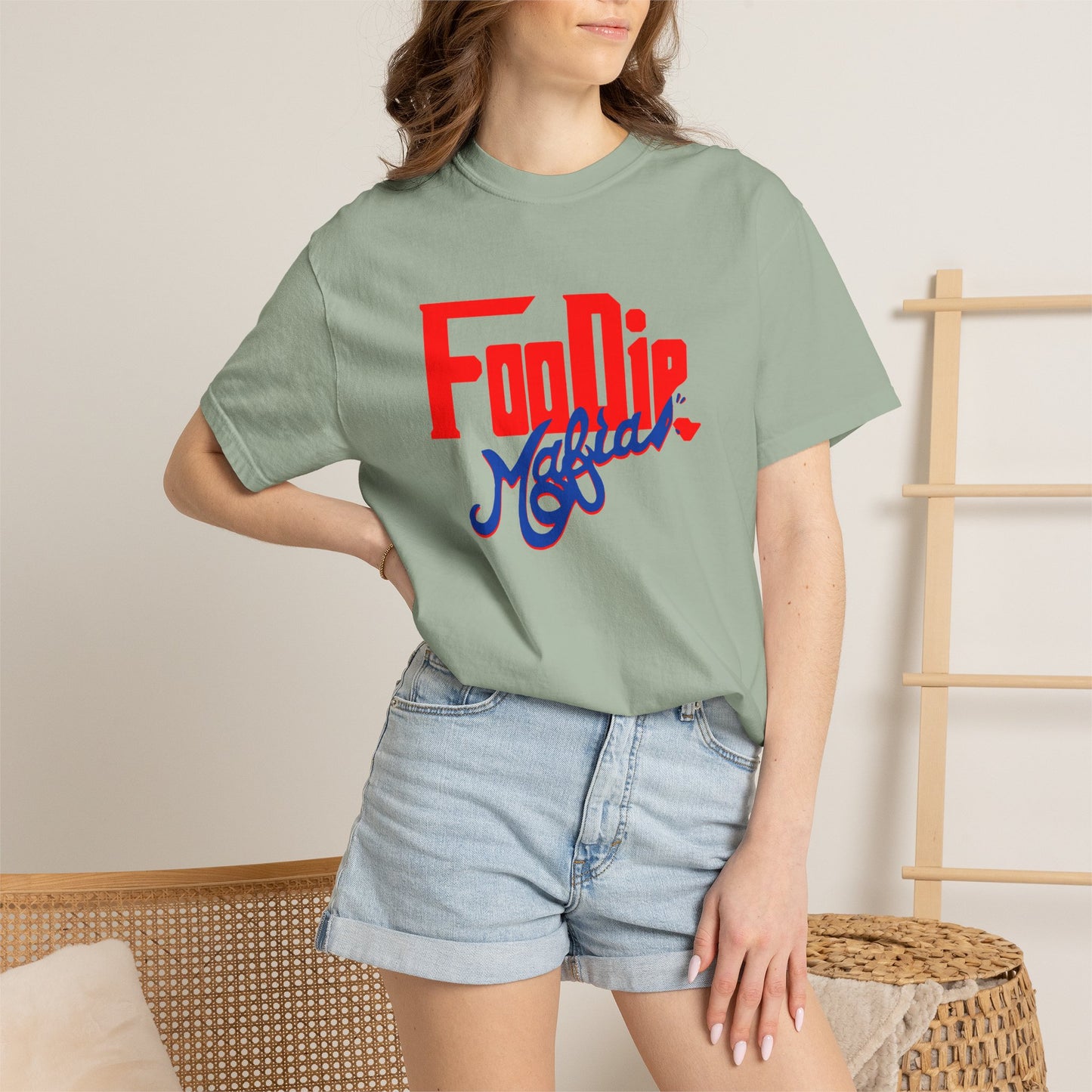 L.O.E.F Red Foodie Mafia Unisex Tee shirt (Cobalt Blue)