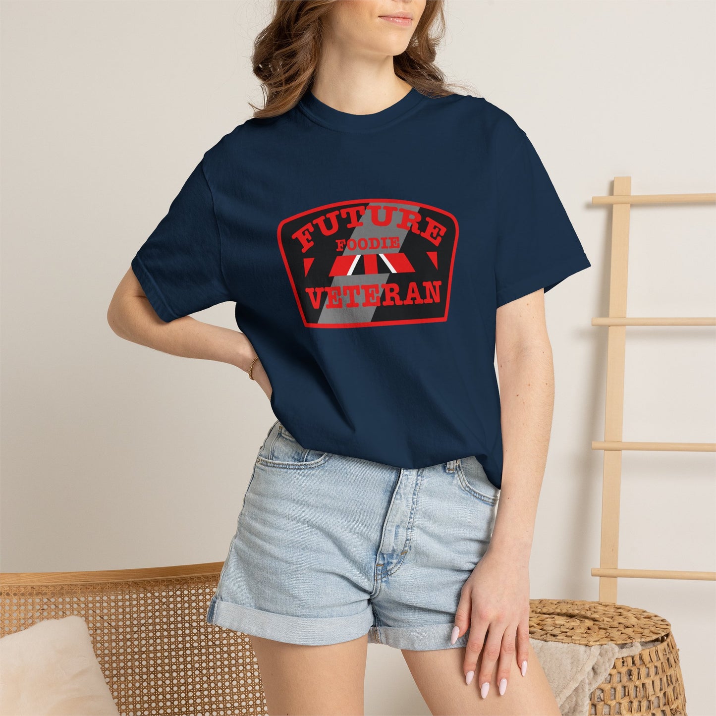 L.O.E.F Future Foodie Veteran Unisex Tee Shirt (Red)