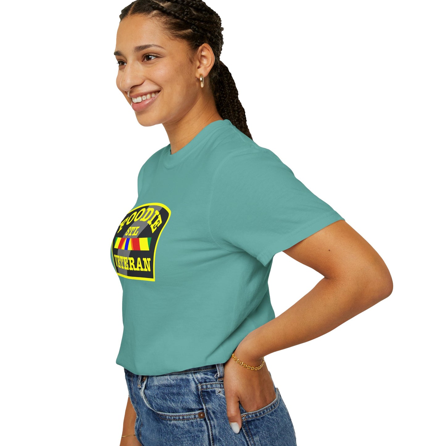 L.O.E.F Foodie Veteran STL Unisex Tee Shirt (Yellow)