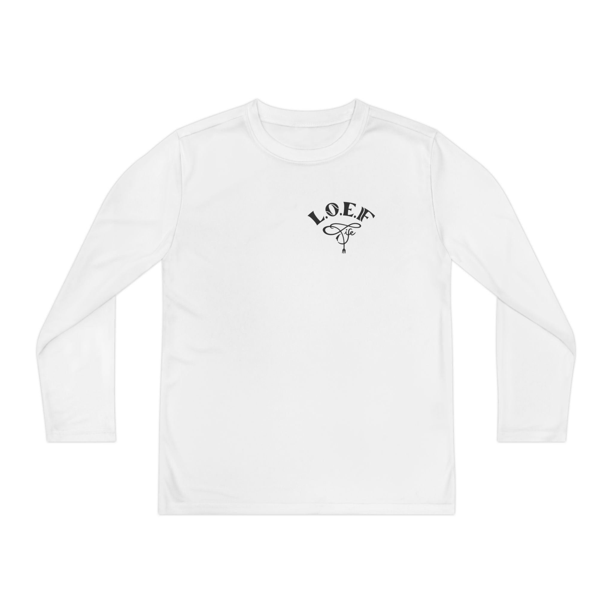 L.O.E.F Foodie 4Life Young Long Sleeve Tee  (Sky Blue)