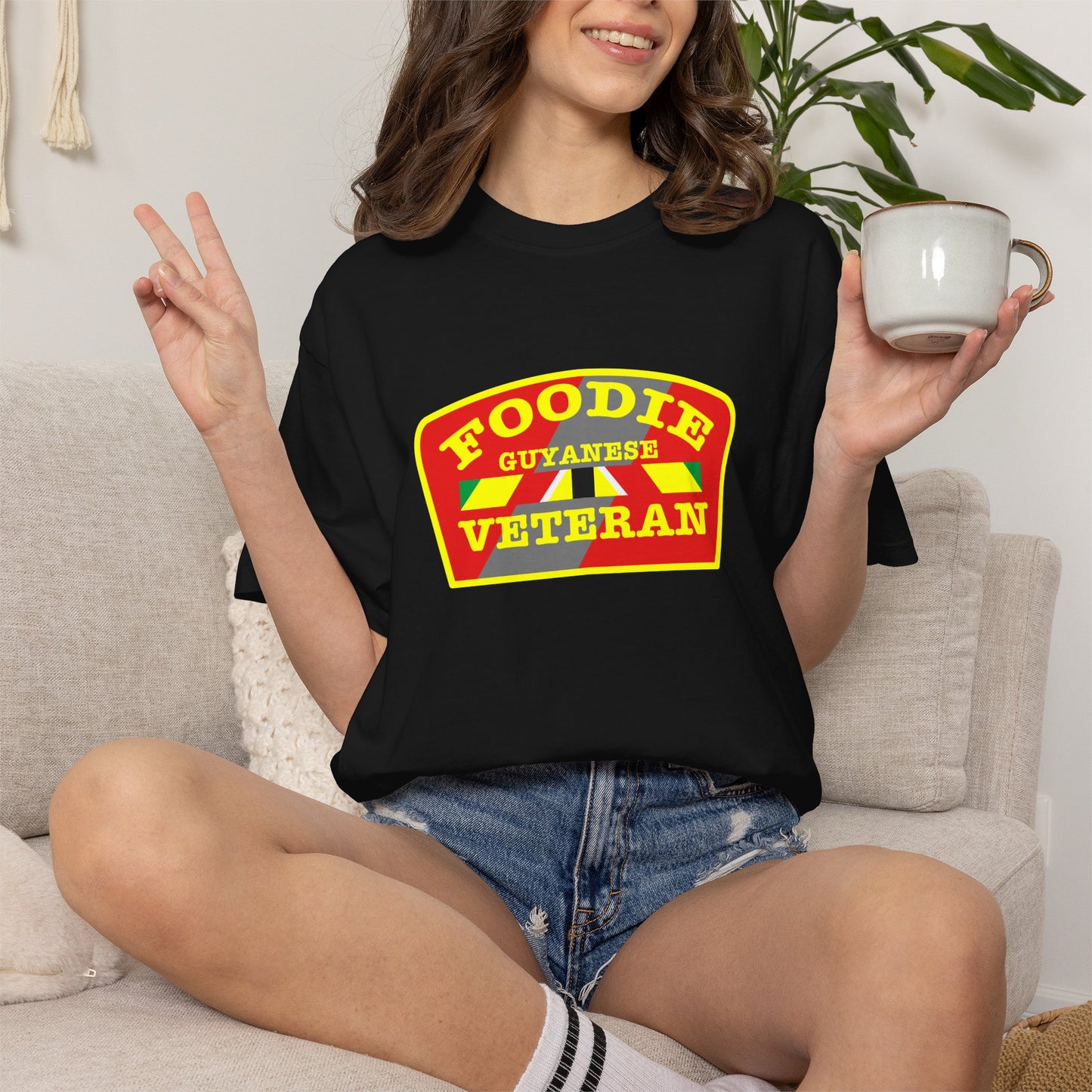 L.O.E.F Foodie Veteran Guyanese Unisex Tee Shirt
