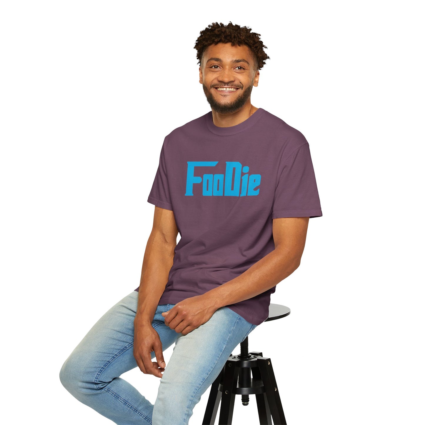 L.O.E.F Foodie Unisex Tee Shirt (Sky Blue)