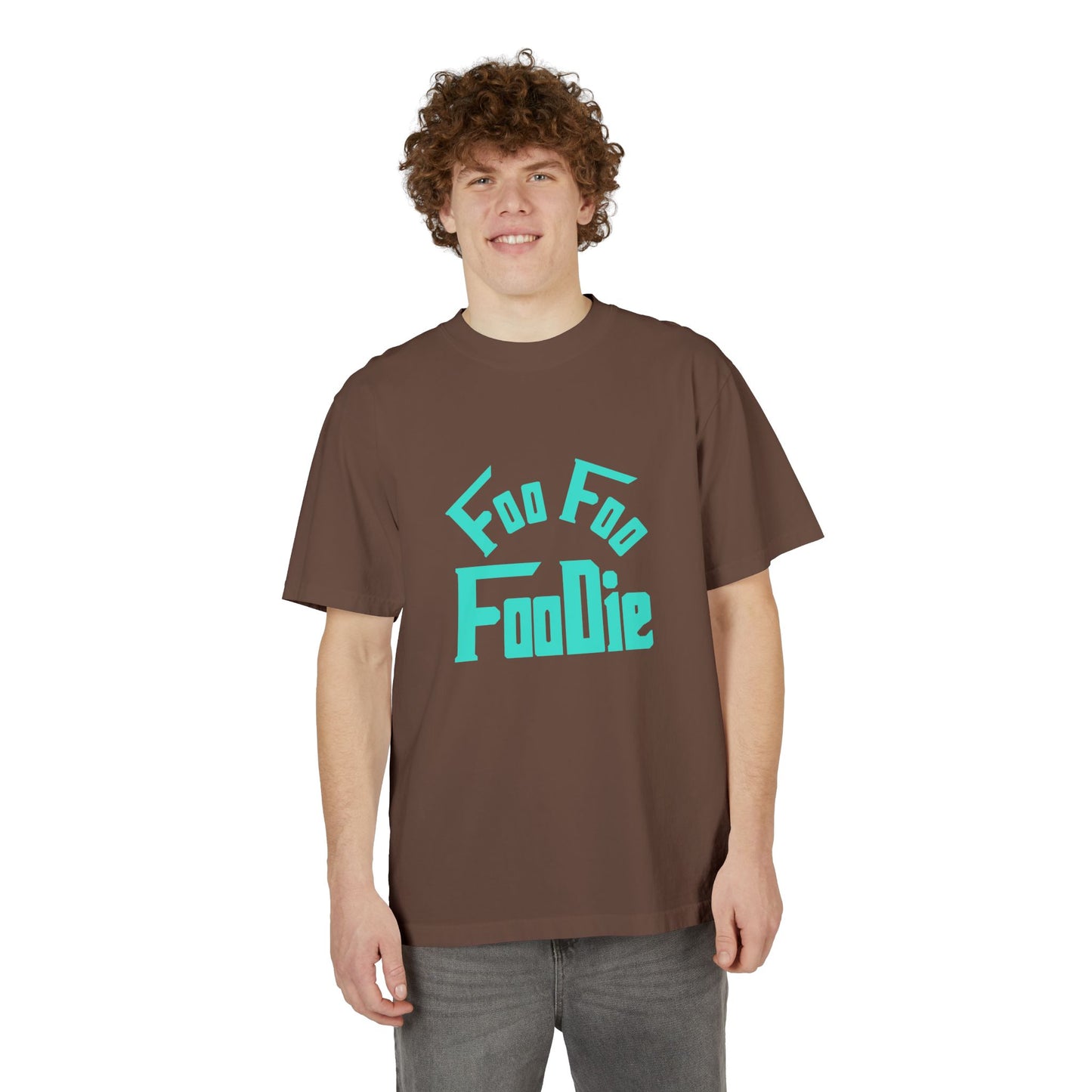 L.O.E.F Unisex FOO FOO FOODIE Tee Shirt (Turquoise)