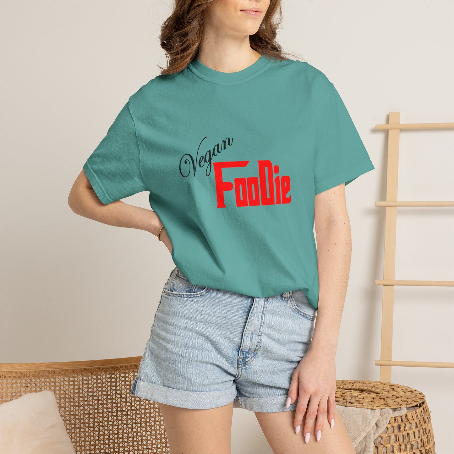 L.O.E.F Unisex Vegan Foodie Tee Shirt (Fiery Red)