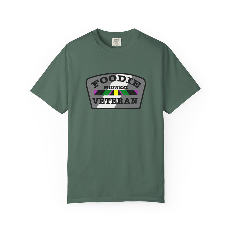 L.O.E.F Foodie Veteran MIDWEST Unisex Tee Shirt (Gray)