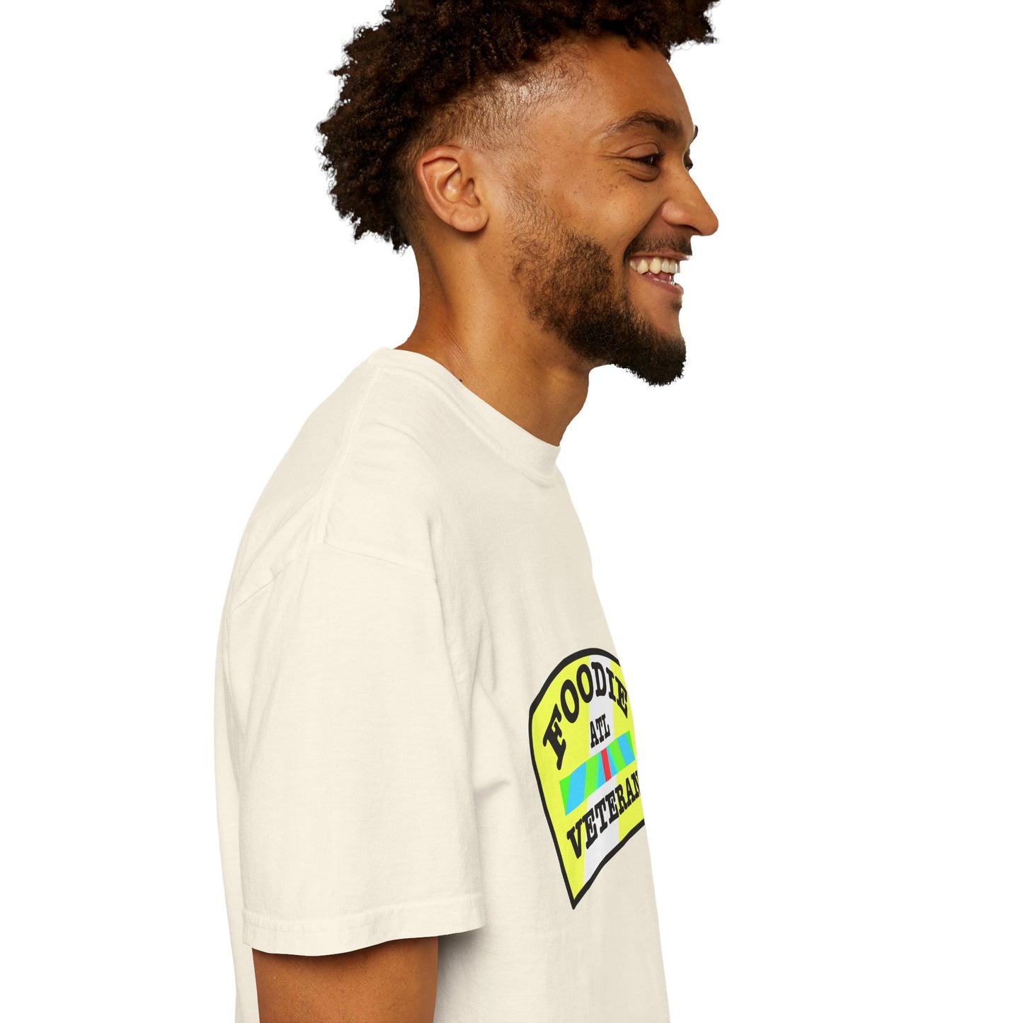 L.O.E.F Foodie Veteran ATL Unisex Tee Shirt (Yellow and Black)
