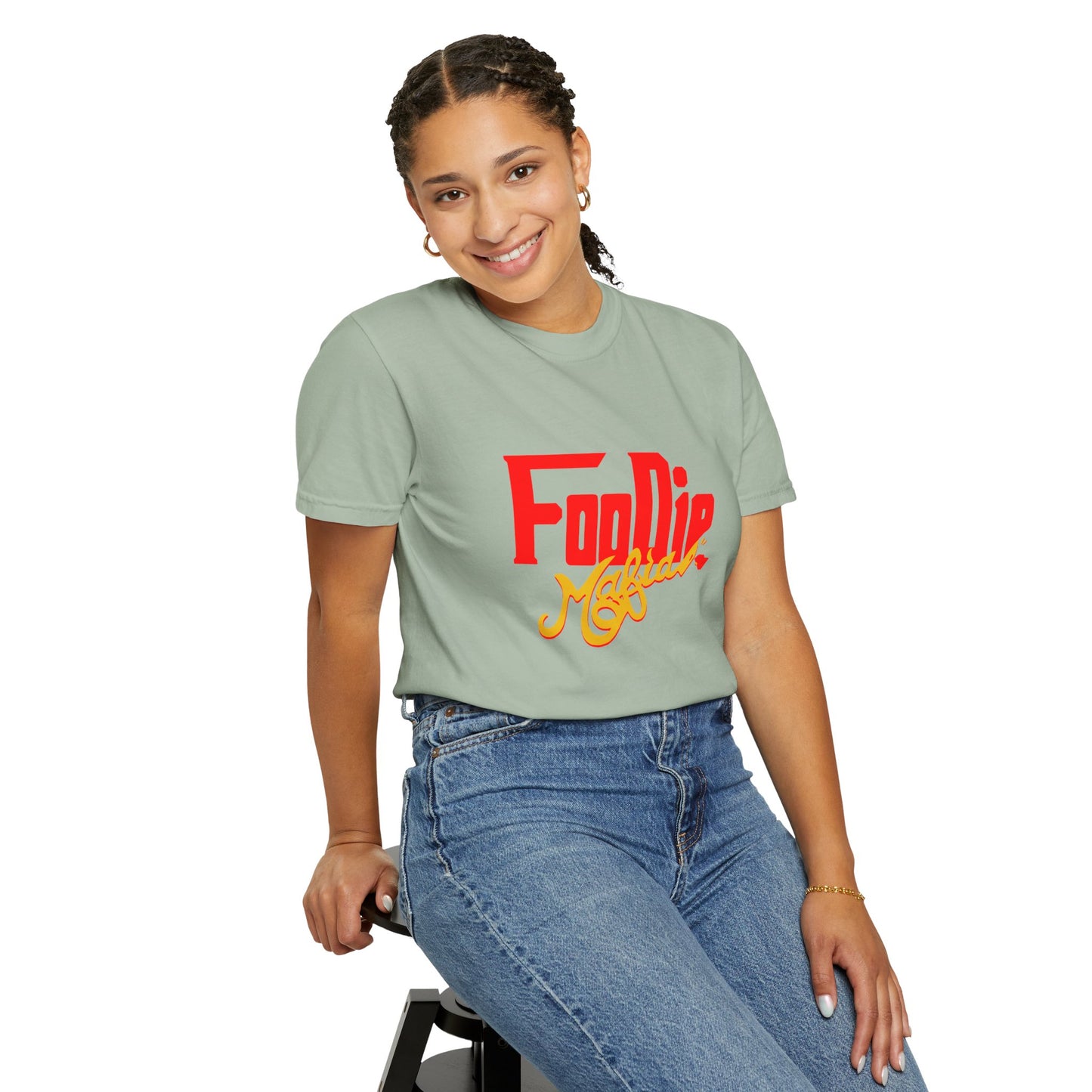 L.O.E.F Red Foodie Mafia Unisex Tee Shirt (Gold)