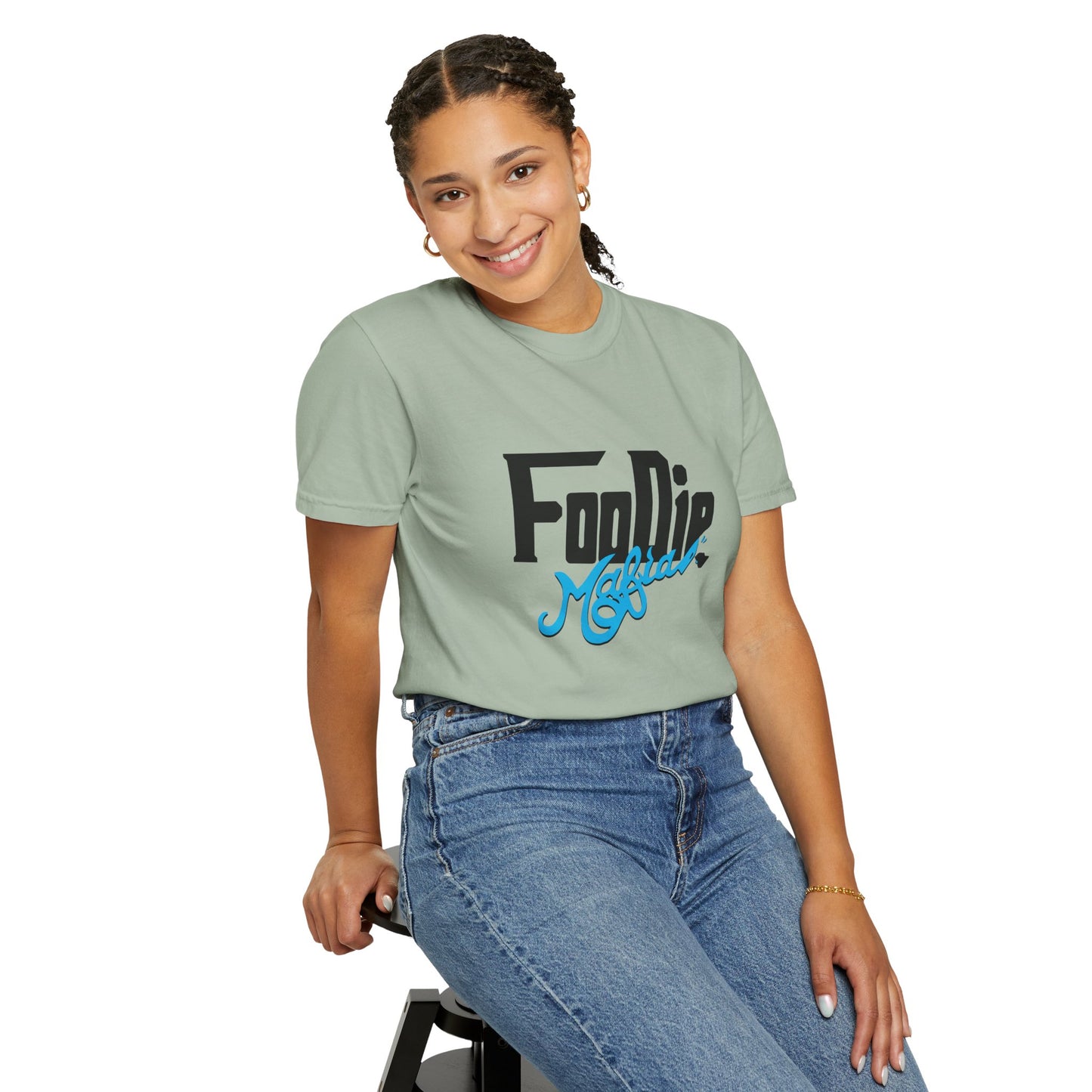 L.O.E.F Foodie Mafia Unisex Tee shirt (Sky Blue)
