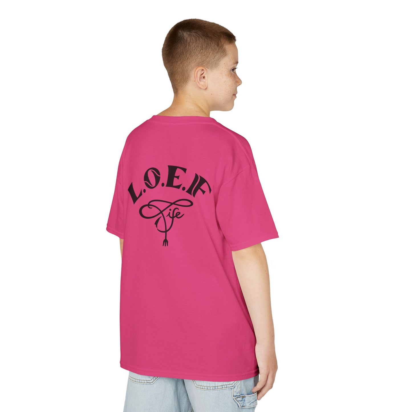 L.O.E.F Foodie 4Life Young Tee Shirt  (Black)